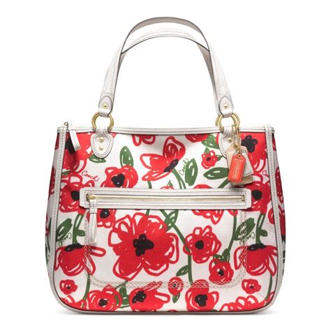 coach poppy print bag